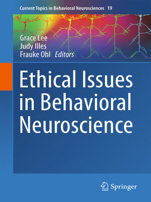 cover image of Ethical Issues in Behavioral Neuroscience